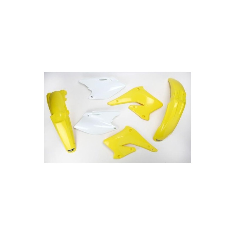 UFO KOMPLET PLASTIKÓW SUZUKI RMZ 250 '04-'06 KOLOR OEM (ŻÓŁTY/BIAŁY)