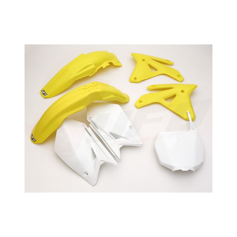 UFO KOMPLET PLASTIKÓW SUZUKI RMZ 450 '07 KOLOR OEM (ŻÓŁTY/BIAŁY) (SU408E999)