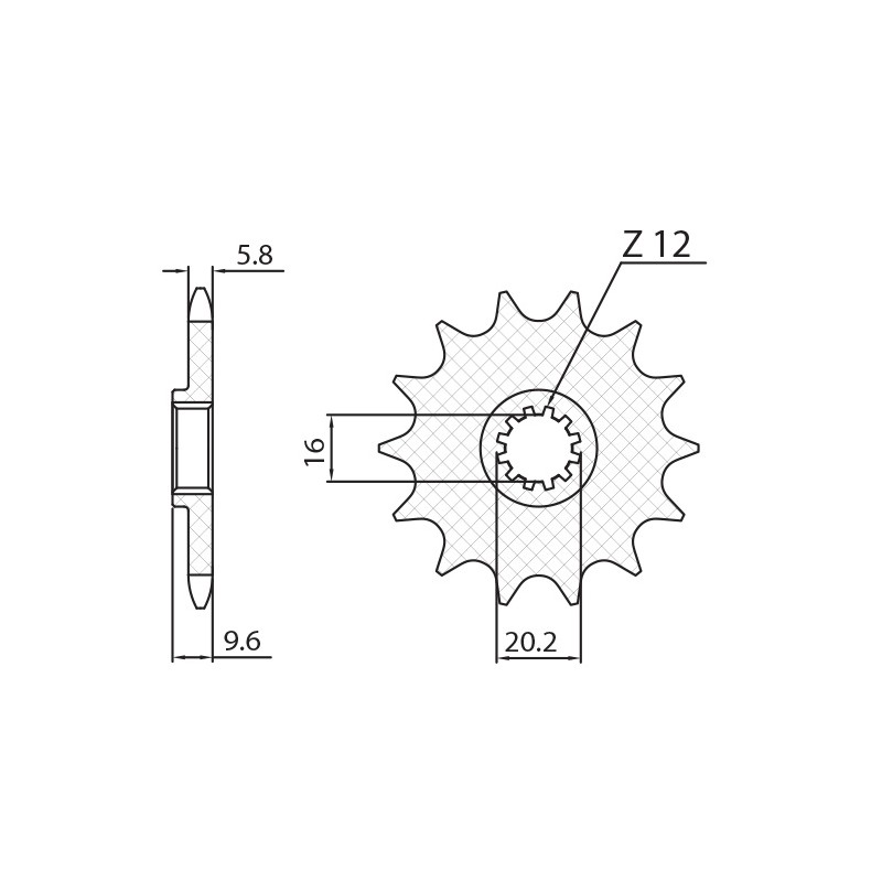 SUNSTAR ZĘBATKA PRZEDNIA 7005 13 KTM SX 65 '98-'18 (JTF1906.13) (ŁAŃC. 420) (700513JT)