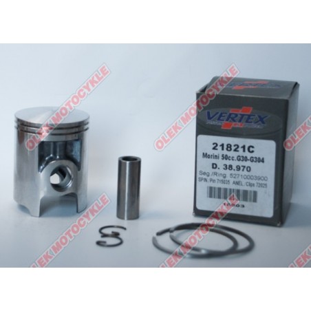 VERTEX TŁOK MORINI G30, G304 50CCM (38,97MM) (PIERŚCIENIE 52710003900 x 2 SZT.)