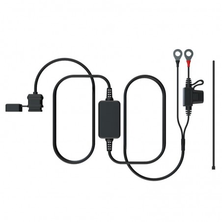 OXFORD ŁADOWARKA UNIWERSALNA USB TYP C 12V 3 AMPERY DŁUGOŚĆ KABLA 1,6 METRA KOLOR CZARNY