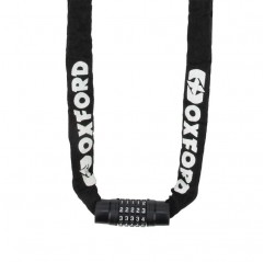 OXFORD ŁAŃCUCH ZABEZPIECZENIE ANTYKRADZIEŻOWE COMBI CHAIN 8, 8mm x 1.5m (ZAMKNIĘCIE NA SZYFR)