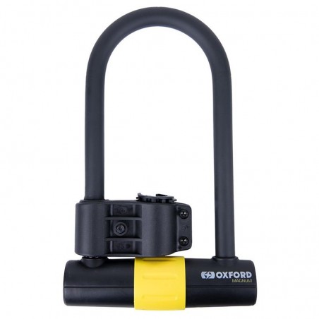 OXFORD ZABEZPIECZENIE ANTYKRADZIEŻOWE KŁÓDKA MAGNUM U-LOCK Z UCHWYTEM (177x340mm)