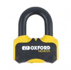 OXFORD ZABEZPIECZENIE ANTYKRADZIEŻOWE KŁÓDKA NA TARCZE HAMULCOWĄ NEMESIS 16mm KOLOR ŻÓŁTY FLUO