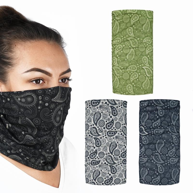 OXFORD KOŁNIERZ WIELOFUNKCYJNY WIATROODPORNY COMFY PAISLEY 3 SZTUKI W OPAKOWANIU KOLOR SZARY/ZIELONY/CZARNY