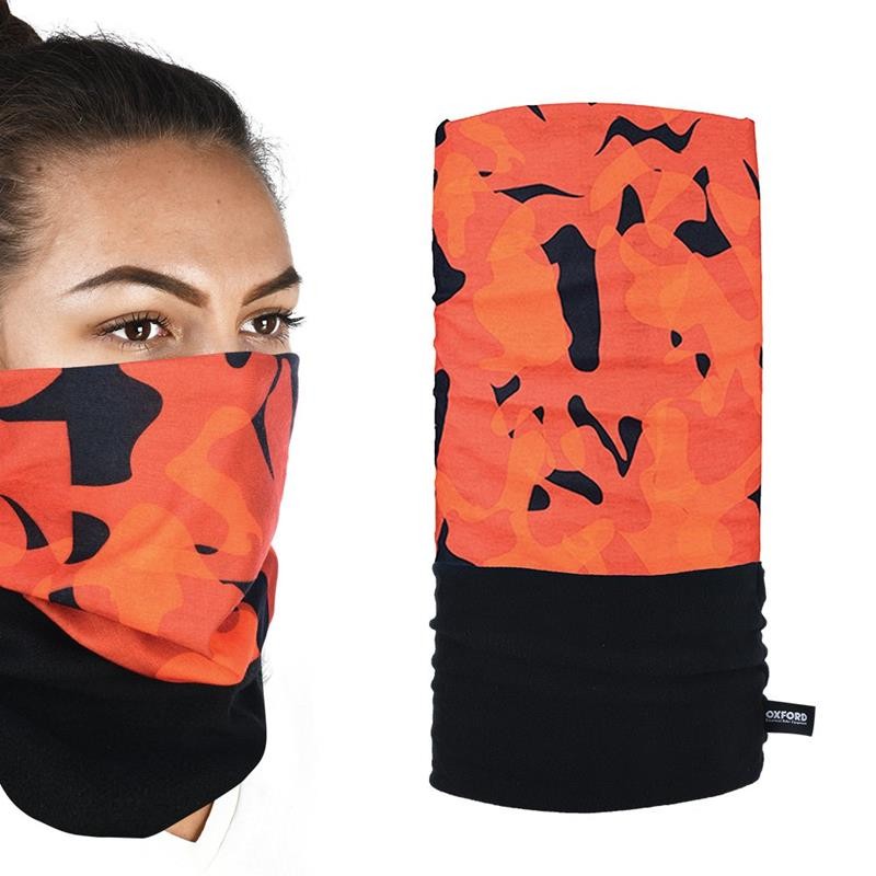 OXFORD KOŁNIERZ OCIEPLAJĄCY SNUG HAVOC ORANGE KOLOR CZARNY/POMARAŃCZOWY