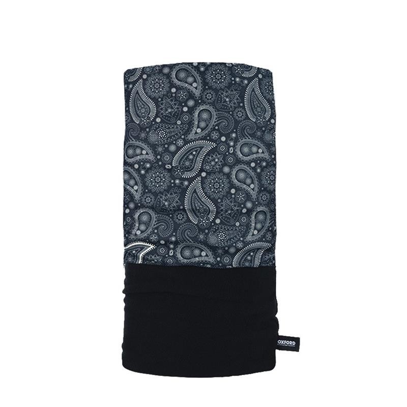 OXFORD KOŁNIERZ OCIEPLAJĄCY SNUG PAISLEY NAVY GREY KOLOR SZARY/NIEBIESKI