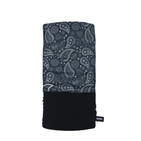 OXFORD KOŁNIERZ OCIEPLAJĄCY SNUG PAISLEY NAVY GREY KOLOR SZARY/NIEBIESKI
