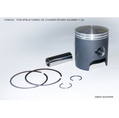 VERTEX TŁOK APRILIA TUAREG 125, CYLINDER ŻELIWNY (55,25MM +1,25)