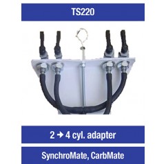 OPTIMATE TECMATE ADAPTER DO SYNCHRONIZATORÓW GAŹNIKA SYNCHROMATE ORAZ CARBMATE Z 2 NA 4 CYLINDRY