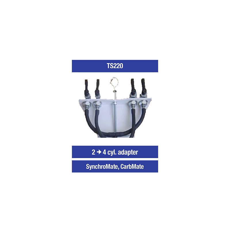 OPTIMATE TECMATE ADAPTER DO SYNCHRONIZATORÓW GAŹNIKA SYNCHROMATE ORAZ CARBMATE Z 2 NA 4 CYLINDRY