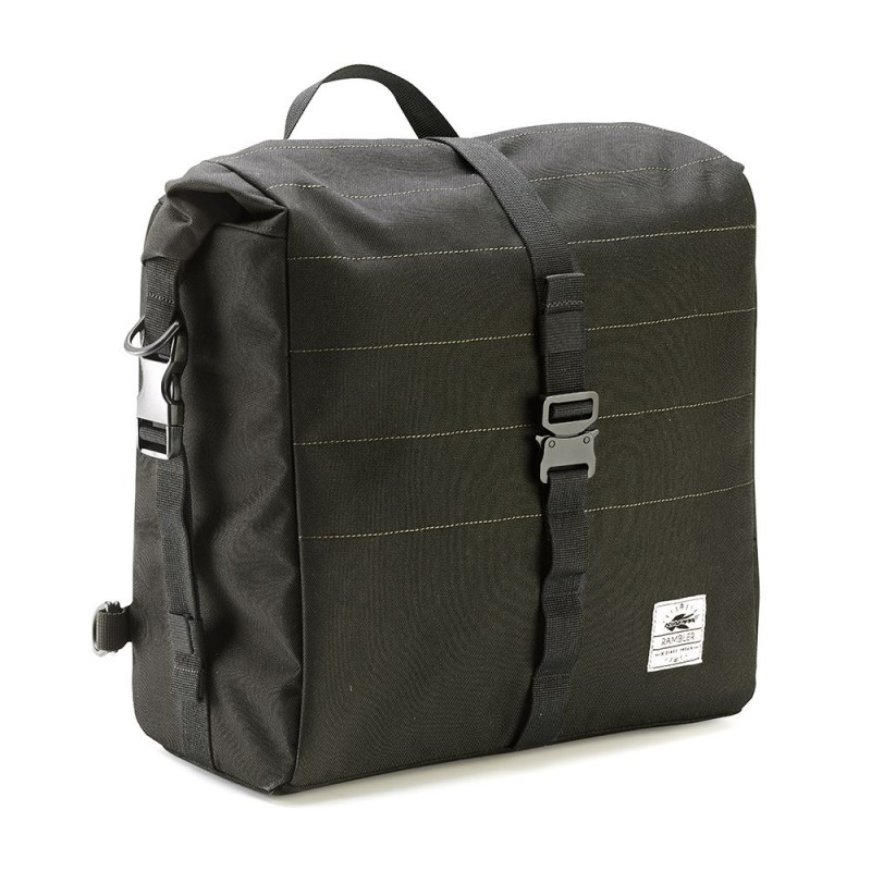 KAPPA 2025/01 TORBA BOCZNA / SAKWA 13L (CAFE RACER RAMBLER) (WYS. 29 X SZER. 29 X GŁ. 16CM) KOLOR CZARNY