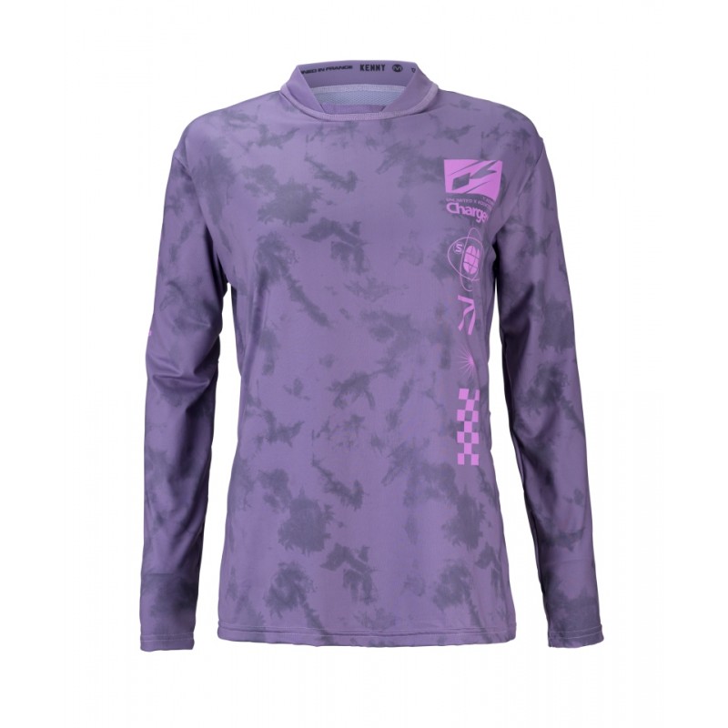 KENNY RACING KOSZULKA ROWEROWA MTB DAMSKA WOMAN CHARGER DYE LILA KOLOR FIOLETOWY ROZMIAR S