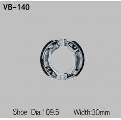 VESRAH SZCZĘKI HAMULCOWE HONDA XL 250R '82-'87, XL350R '84-'86