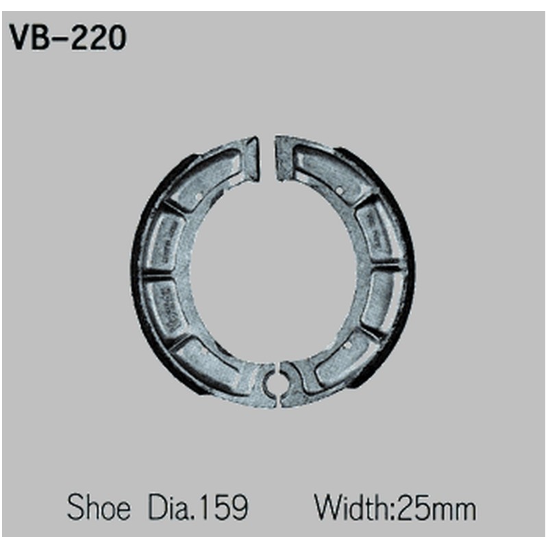 VESRAH SZCZĘKI HAMULCOWE YAMAHA XT500 76-82 PRZÓD