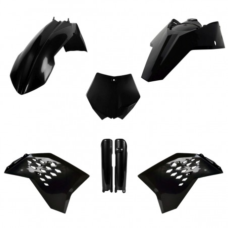 POLISPORT KOMPLET PLASTIKÓW (FULL KIT) KTM SX/SX-F '07 W ZESTAWIE OSŁONY AMORTYZATORÓW (8399000001) KOLOR CZARNY