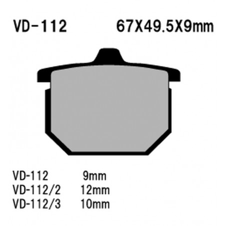 VESRAH KLOCKI HAMULCOWE KH29 SPIEK METALICZNY (ZŁOTE) HONDA CX500 '79-'81, GL1000/1100 '75-'81