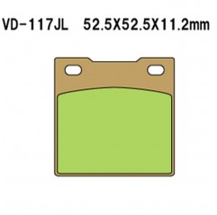 VESRAH KLOCKI HAMULCOWE KH45 SPIEK METALICZNY (ZŁOTE)