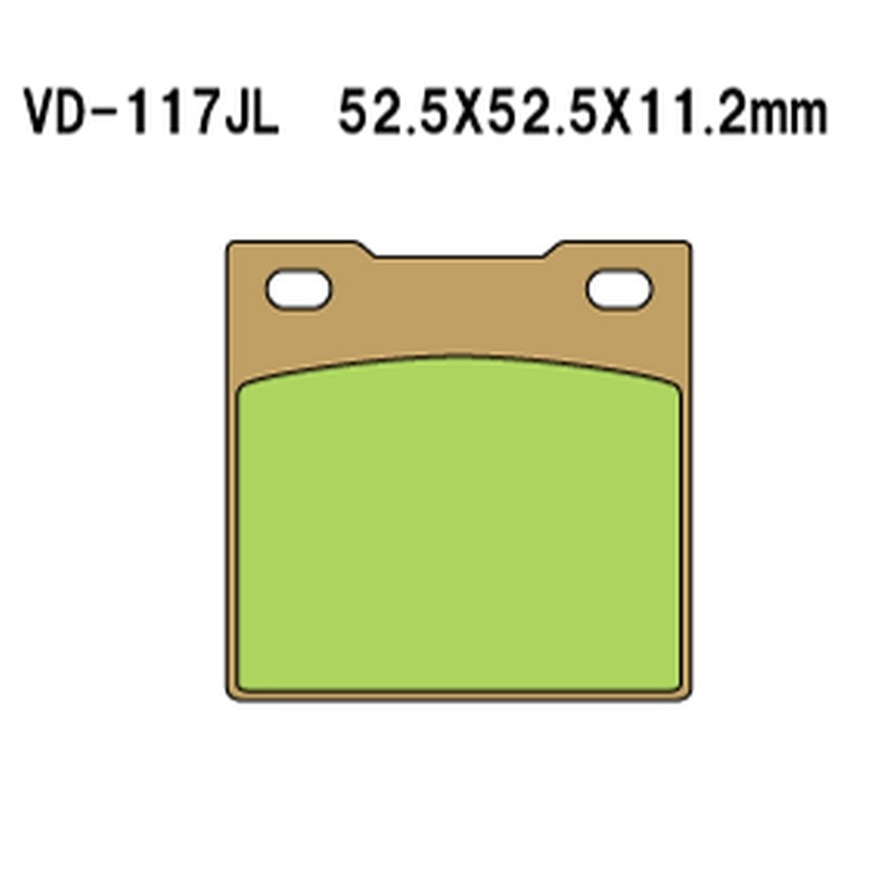VESRAH KLOCKI HAMULCOWE KH45 SPIEK METALICZNY (ZŁOTE)