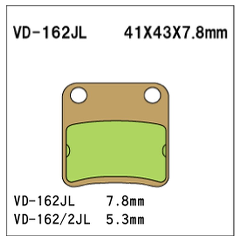 VESRAH KLOCKI HAMULCOWE KH178/KH257 SPIEK METALICZNY (ZŁOTE)