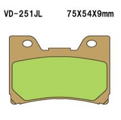 VESRAH KLOCKI HAMULCOWE KH160 SPIEK METALICZNY (ZŁOTE)
