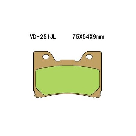 VESRAH KLOCKI HAMULCOWE KH160 SPIEK METALICZNY (ZŁOTE)