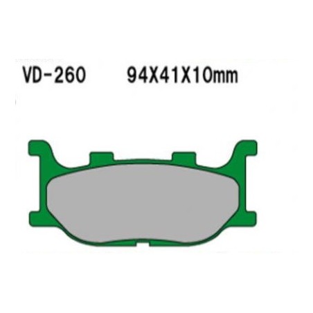 VESRAH KLOCKI HAMULCOWE KH199 SPIEK METALICZNY (ZŁOTE)