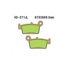 VESRAH KLOCKI HAMULCOWE KH367 SPIEK METALICZNY (ZŁOTE)