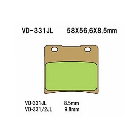 VESRAH KLOCKI HAMULCOWE KH103 SPIEK METALICZNY (ZŁOTE) SUZUKI VS 600/750/800/1400