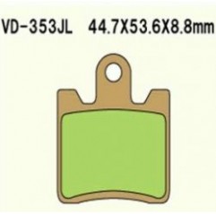 VESRAH KLOCKI HAMULCOWE KH283 SPIEK METALICZNY (ZŁOTE) SUZUKI AN250-400