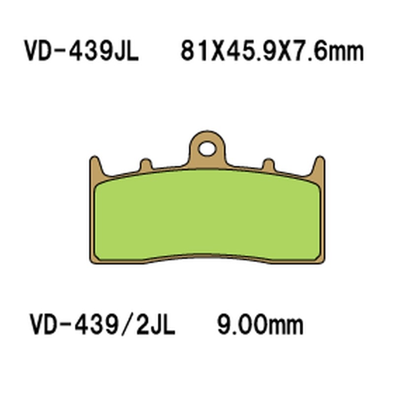 VESRAH KLOCKI HAMULCOWE KH294 SPIEK METALICZNY (ZŁOTE) BMW PRZÓD