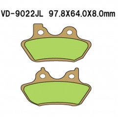 VESRAH KLOCKI HAMULCOWE KH400 SPIEK METALICZNY (ZŁOTE) HARLEY DAVIDSON