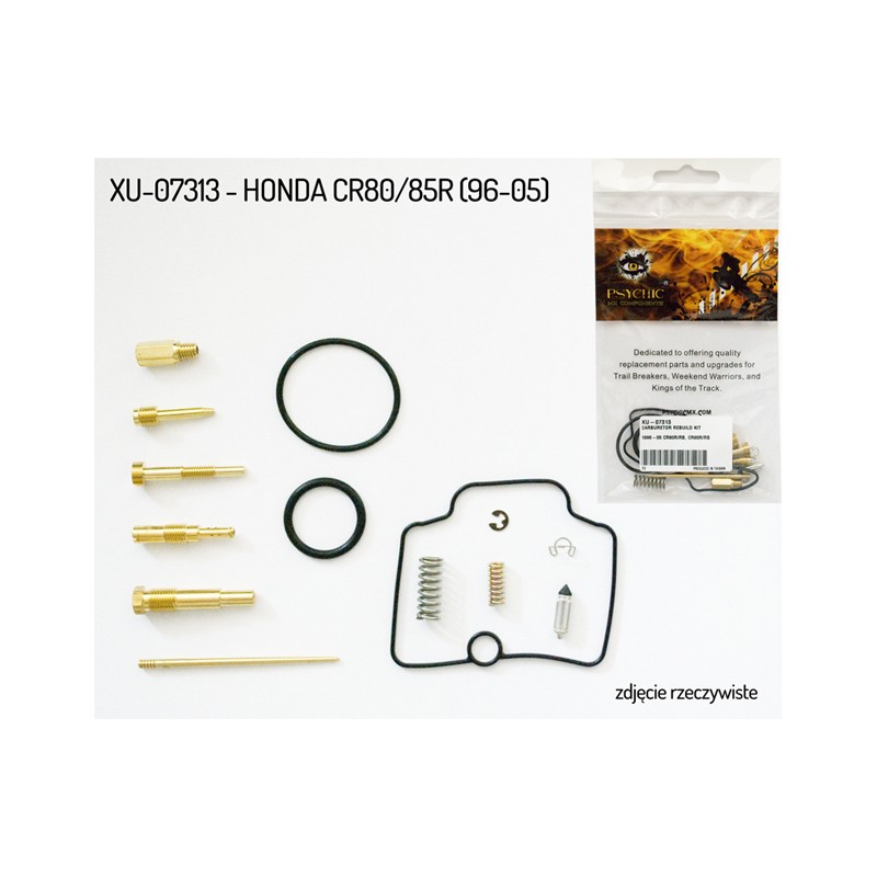 NACHMAN ZESTAW NAPRAWCZY GAŹNIKA HONDA CR 80/85R '96-'05 (PSYCHIC)(26-1247)