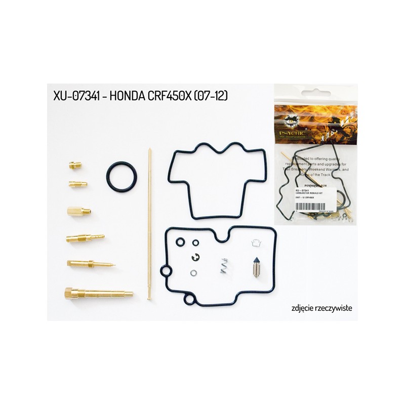 NACHMAN ZESTAW NAPRAWCZY GAŹNIKA HONDA CRF 450X '07-'12 (PSYCHIC)(26-1473)