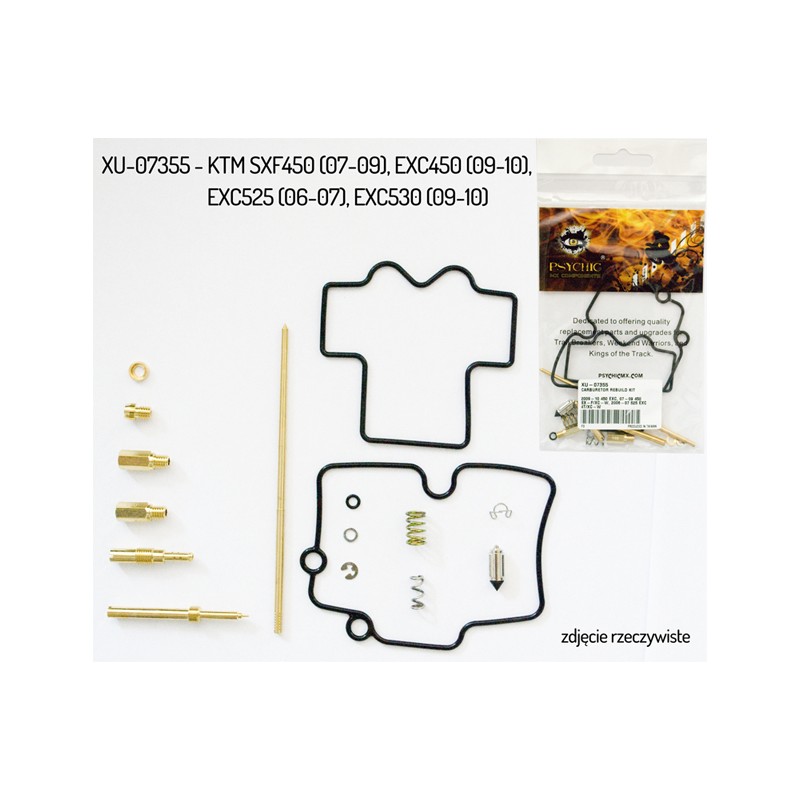 NACHMAN ZESTAW NAPRAWCZY GAŹNIKA KTM SXF 450 '07-'12, EXC 450 '07-'11, EXC 525 '06-'07, EXC 530 '09-'11 (PSYCHIC)(26-1520)