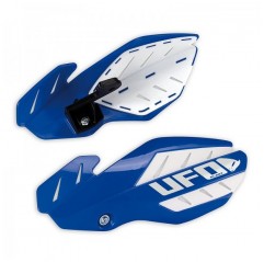 UFO OSŁONY RĄK (HANDBARY) FLAME YAMAHA YZF 250/450 '14-'19 KOLOR NIEBIESKI/BIAŁY (Z MOCOWANIAMI)