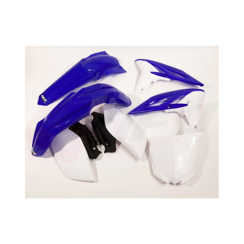 UFO KOMPLET PLASTIKÓW YAMAHA YZF 250 '11-'13 KOLOR OEM DLA ROCZNIKÓW '11-12 (NIEBIESKI/BIAŁY) (YA310E999)
