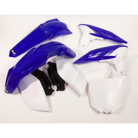UFO KOMPLET PLASTIKÓW YAMAHA YZF 250 '11-'13 KOLOR OEM DLA ROCZNIKÓW '11-12 (NIEBIESKI/BIAŁY) (YA310E999)