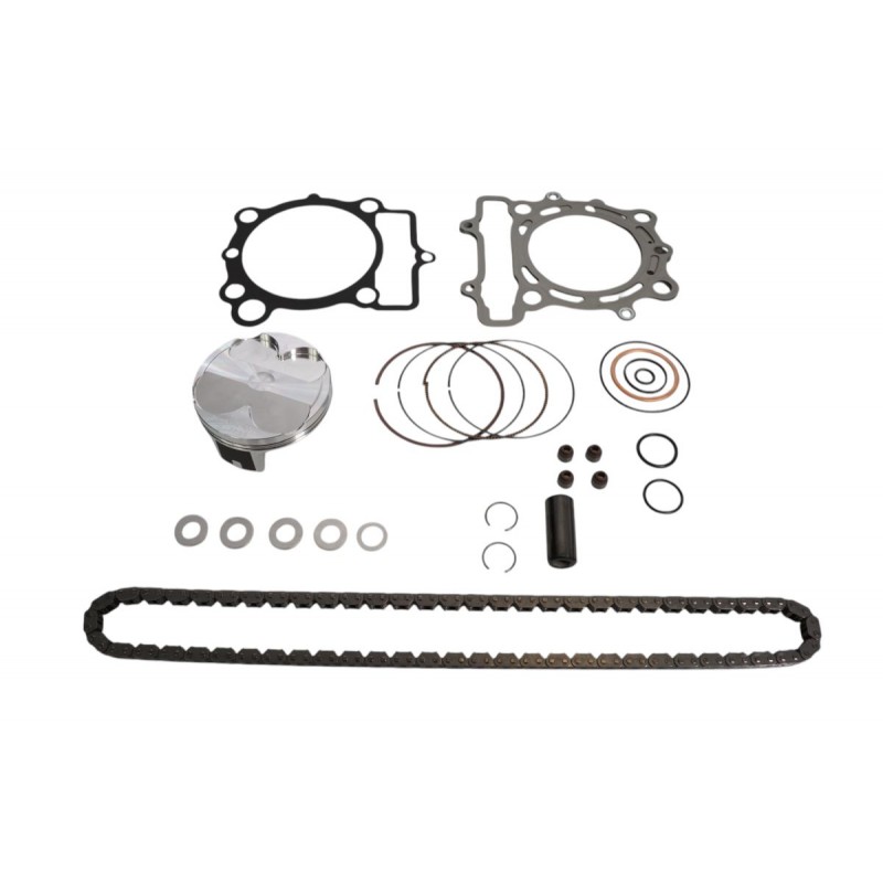 VERTEX 2025/02 ZESTAW NAPRAWCZY GÓRY SILNIKA KAWASAKI KX 250 F (KXF250) '23-'24 (STD. + 0.01MM 77.96MM) (14.1:1) (TŁOK, USZCZELK