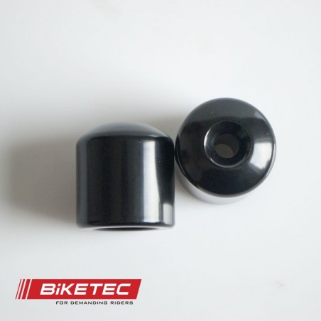 BIKETEC KOŃCÓWKI/CIĘŻARKI KIEROWNICY KAWASAKI (PATRZ OPIS DODATKOWY) KOLOR CZARNY OEM:13042-0710