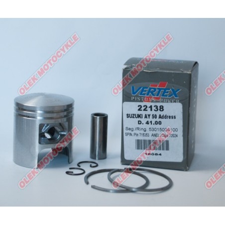 VERTEX TŁOK SUZUKI MORINI, DERBI (SKUTERY 50 CCM) (41,75MM +0,75MM) SWORZEŃ 10MM
