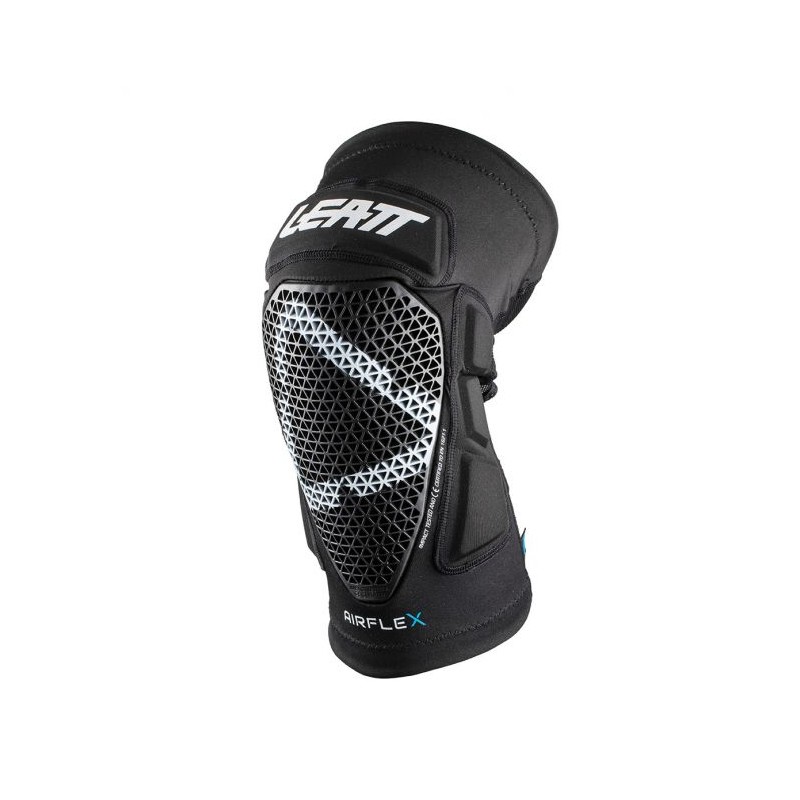 LEATT (2021/2022) NAKOLANNIKI OCHRANIACZE KOLAN AIRFLEX PRO KNEE GUARD BLACK KOLOR CZARNY ROZMIAR M