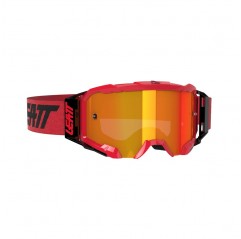 LEATT (2021/2022) GOGLE VELOCITY 5.5 IRIZ GOGGLE RED LENS RED 28% - KOLOR CZERWONY/CZARNY SZYBKA LUSTRZANA CZERWONA