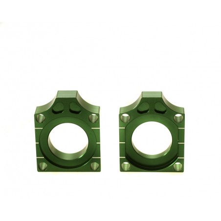 ACCEL 2020 NOWY TOWAR NAPINACZ TYLNEJ OŚKI ZE ŚRUBĄ KAWASAKI KXF 250 '17-18 KOLOR ZIELONY (KPL.-2SZT.)