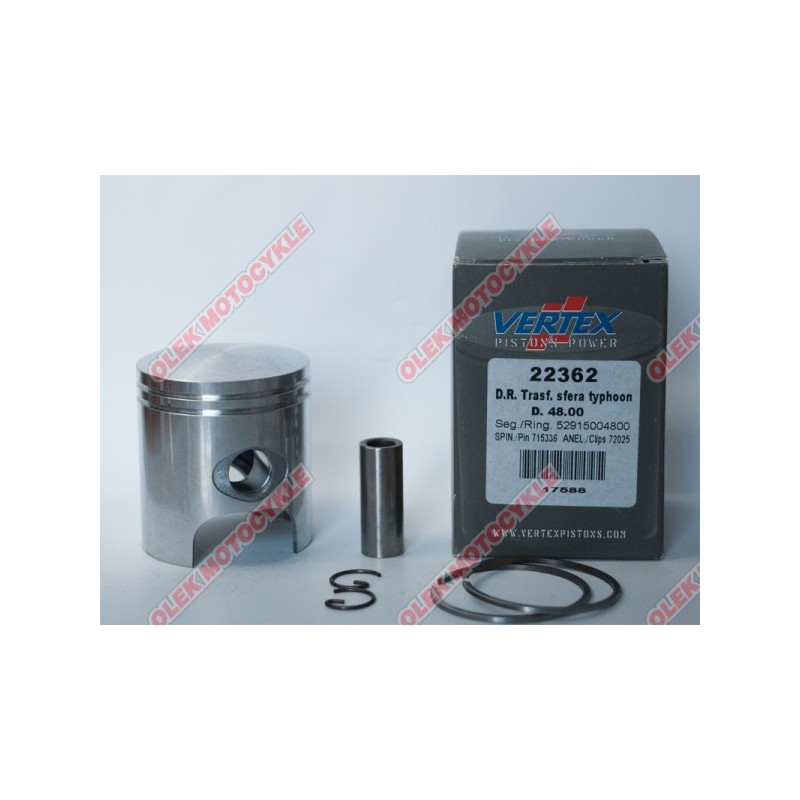 VERTEX TŁOK TOP PERFORMANCES SKUTERY 50 (KIT 75CCM) (48,80MM +0,80) SWORZEŃ 12MM