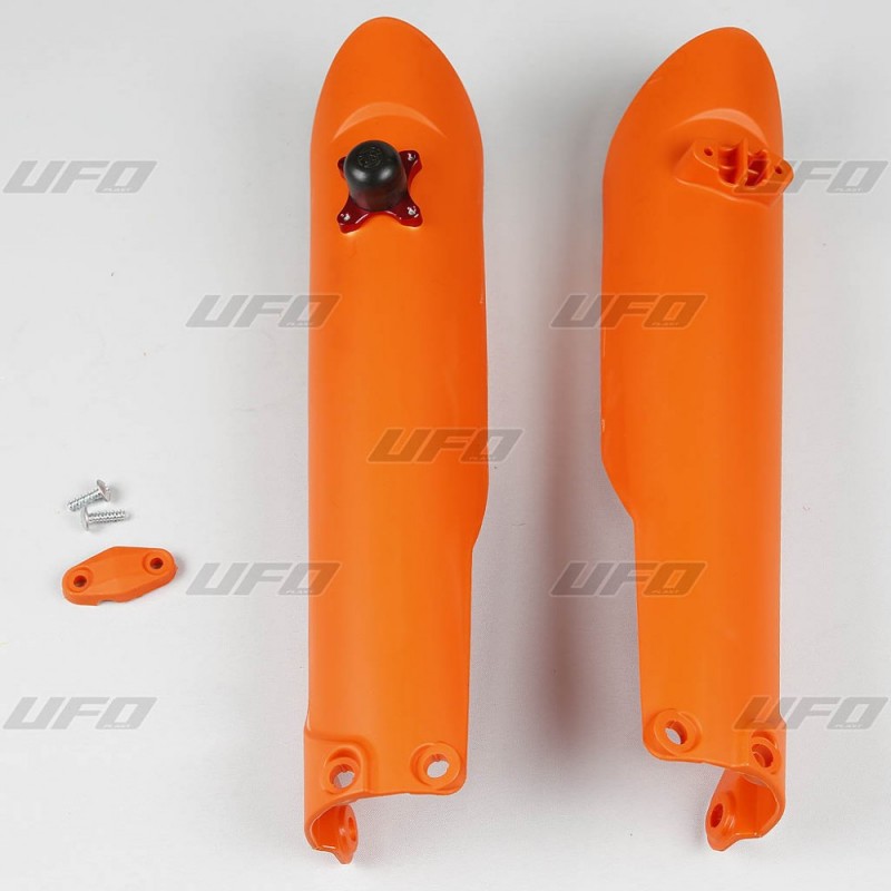 UFO OSŁONY TELESKOPÓW KTM SX / SX-F '15-'21 Z BLOKADĄ KOLOR POMARAŃCZOWY