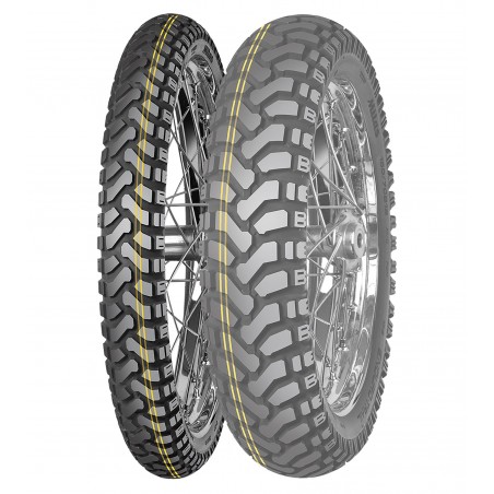 MITAS OPONA 110/80B19 ENDURO TRAIL DAKAR (PODWÓJNY ŻÓŁTY PASEK) 59H TL/TT M+S PRZÓD DOT 04/2024 (zamiennik:70000451)