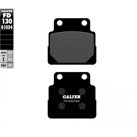 GALFER KLOCKI HAMULCOWE KH122 HONDA CB 450 '89-92