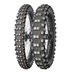 MITAS OPONA 70/100-10 TERRA FORCE-MX MH 41M (CZERWONO-ZIELONY PASEK) TT TYŁ DOT 2024 (DOT:XDDC) (460063) (zamiennik:70000117)