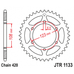 JT ZĘBATKA TYLNA 4412 59 APRILIA SX 50 -18-19 (JTR1133.59)* (ŁAŃC.420)